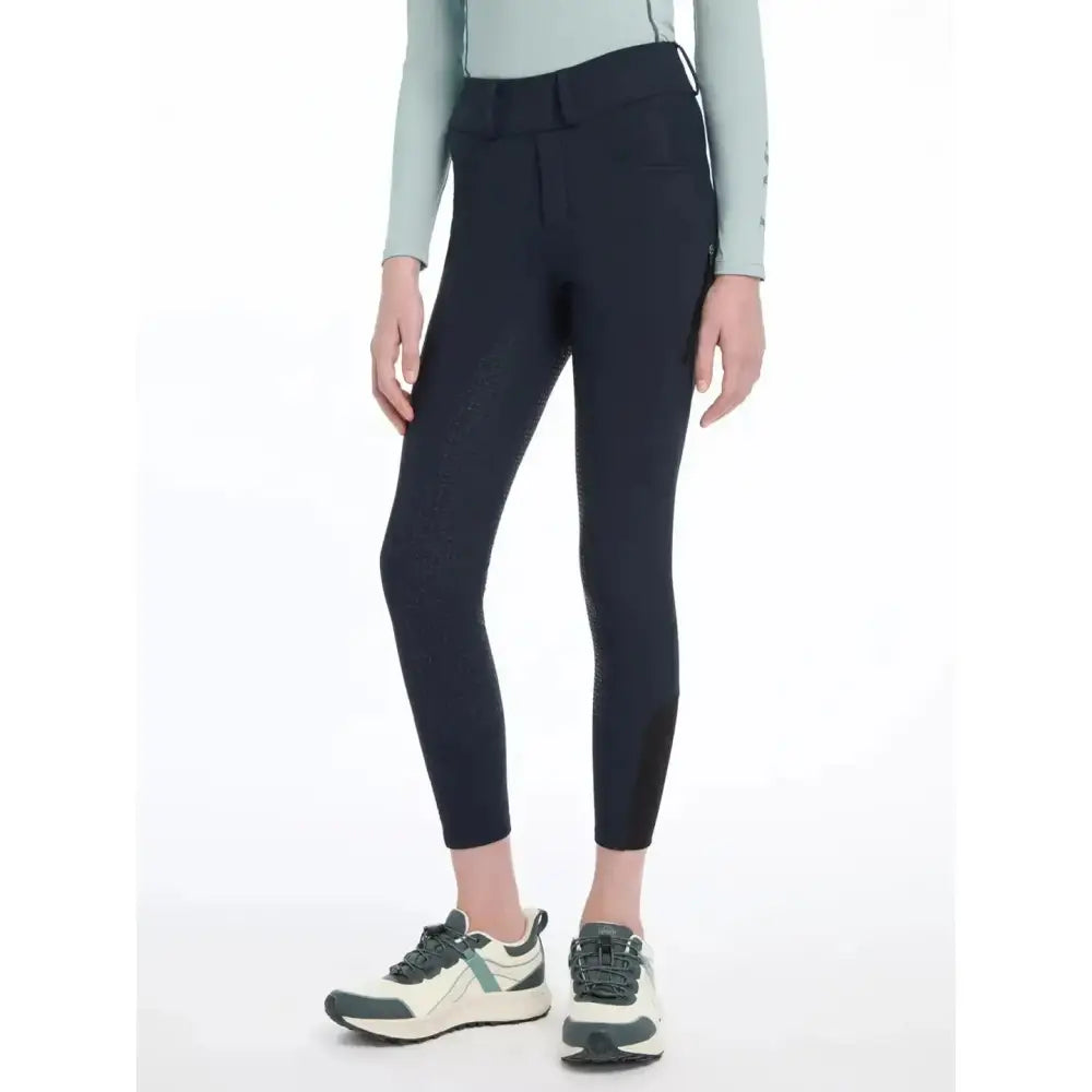 Lemieux Young Rider Ella Winter Breggings Navy-Riding Tights-Lemieux-7-8 years-Navy-Horsey Shopping