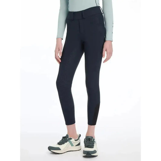 Lemieux Young Rider Ella Winter Breggings Navy-Riding Tights-Lemieux-7-8 years-Navy-Horsey Shopping