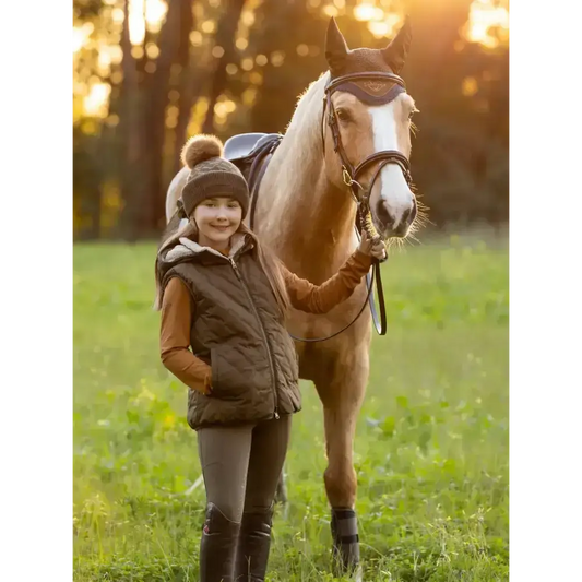 Lemieux Young Rider Eloise Reversible Winter Gilet Alpine-Gilets & Bodywarmers-Lemieux-7-8 years-Alpine-Horsey Shopping