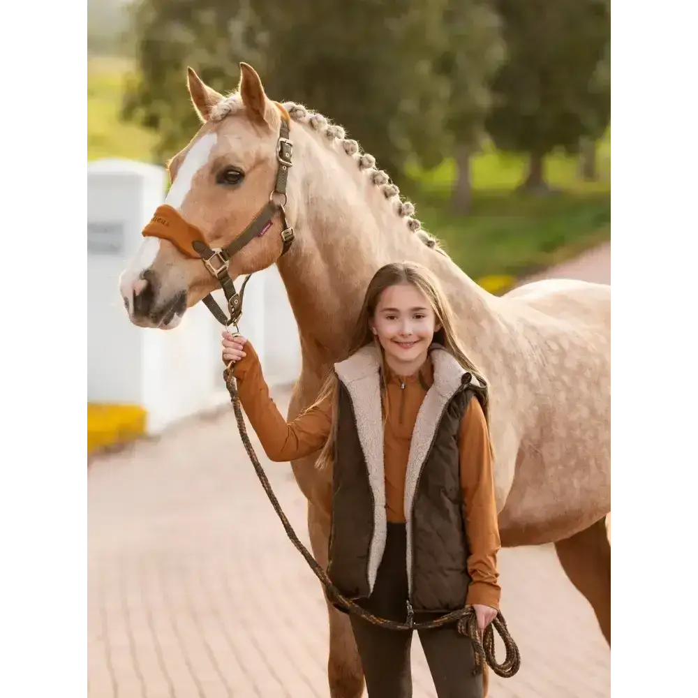 Lemieux Young Rider Eloise Reversible Winter Gilet Alpine-Gilets & Bodywarmers-Lemieux-7-8 years-Alpine-Horsey Shopping