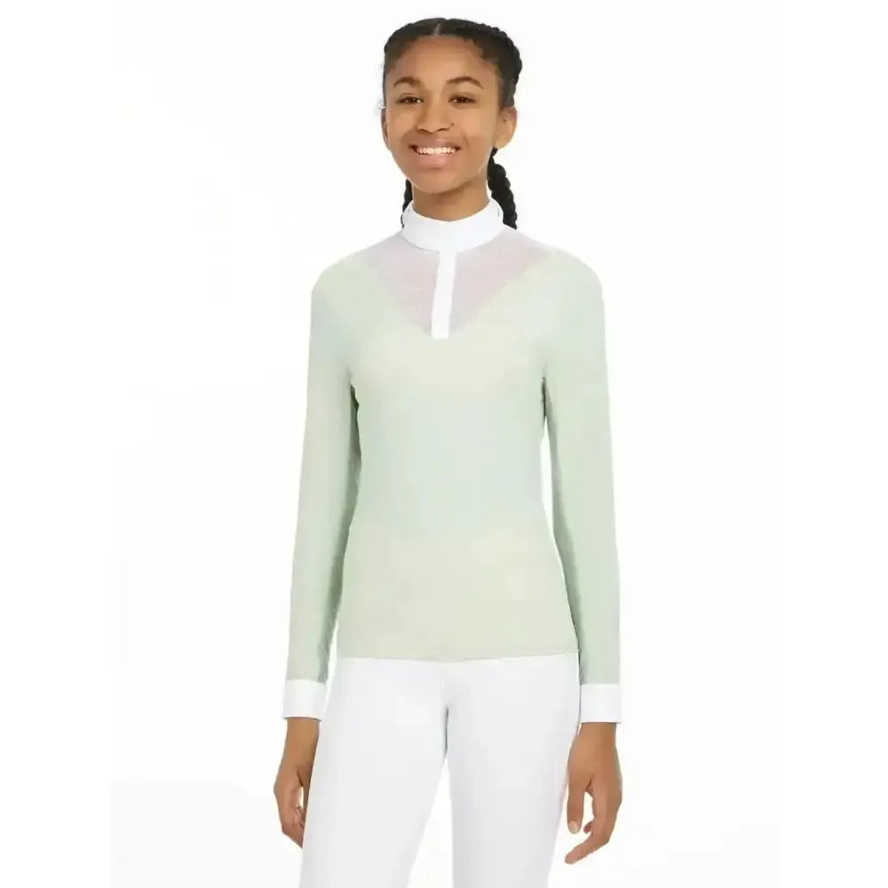 Lemieux Young Rider Eva Long Sleeve Show Shirt Pistachio-Show Shirts-Lemieux-7-8 years-Pistachio-Horsey Shopping