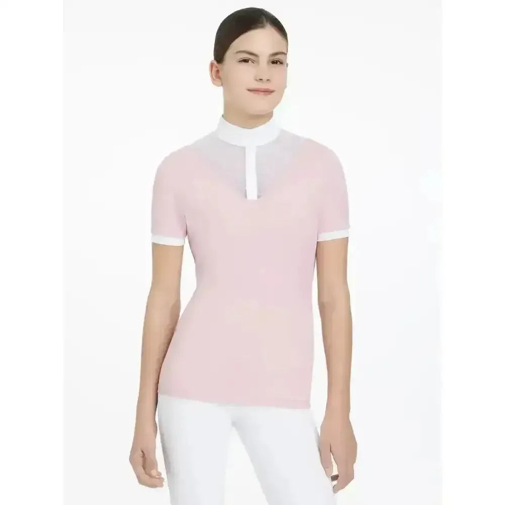 Lemieux Young Rider Eva Short Sleeve Show Shirt Blossom-Show Shirts-Lemieux-Blossom-7-8 years-Horsey Shopping