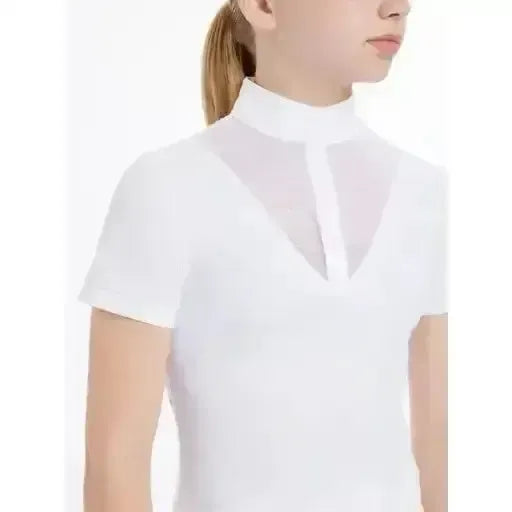 Lemieux Young Rider Eva Short Sleeve Show Shirt White-Show Shirts-Lemieux-White-7-8 years-Horsey Shopping