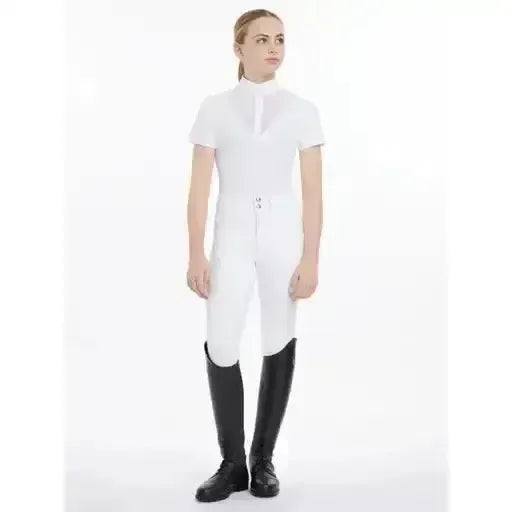 Lemieux Young Rider Eva Short Sleeve Show Shirt White-Show Shirts-Lemieux-White-7-8 years-Horsey Shopping