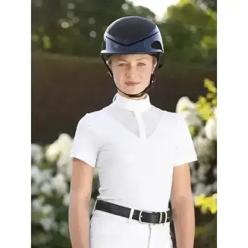 Lemieux Young Rider Eva Short Sleeve Show Shirt White-Show Shirts-Lemieux-White-7-8 years-Horsey Shopping