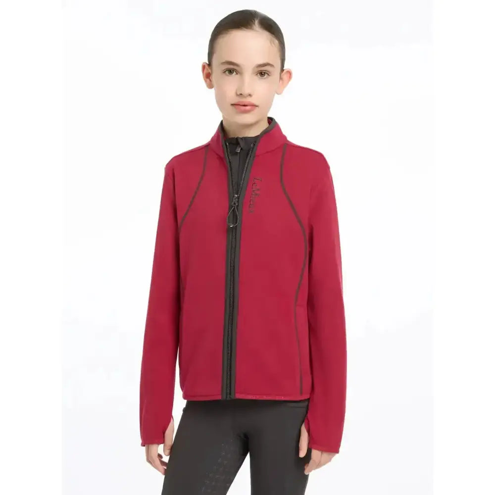Lemieux Young Rider Felicity Fleece Zip Through Ember-Fleece Tops-Lemieux-7-8 years-Ember-Horsey Shopping