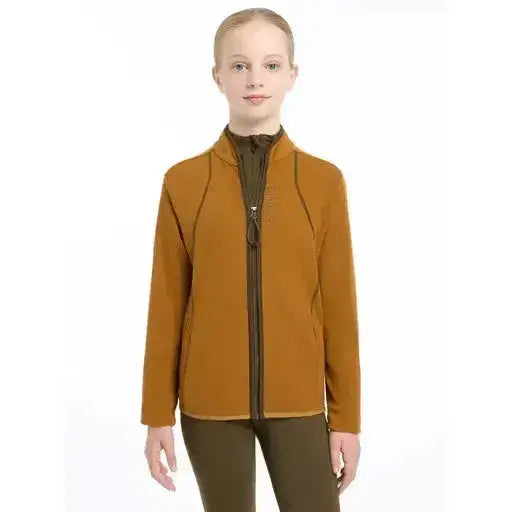 Lemieux Young Rider Felicity Fleece Zip Through Ginger-Fleece Tops-Lemieux-7-8 years-Ginger-Horsey Shopping