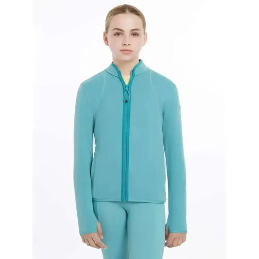 Lemieux Young Rider Felicity Fleece Zip Through Lagoon-Jumpers-Lemieux-Lagoon-7-8 years-Horsey Shopping