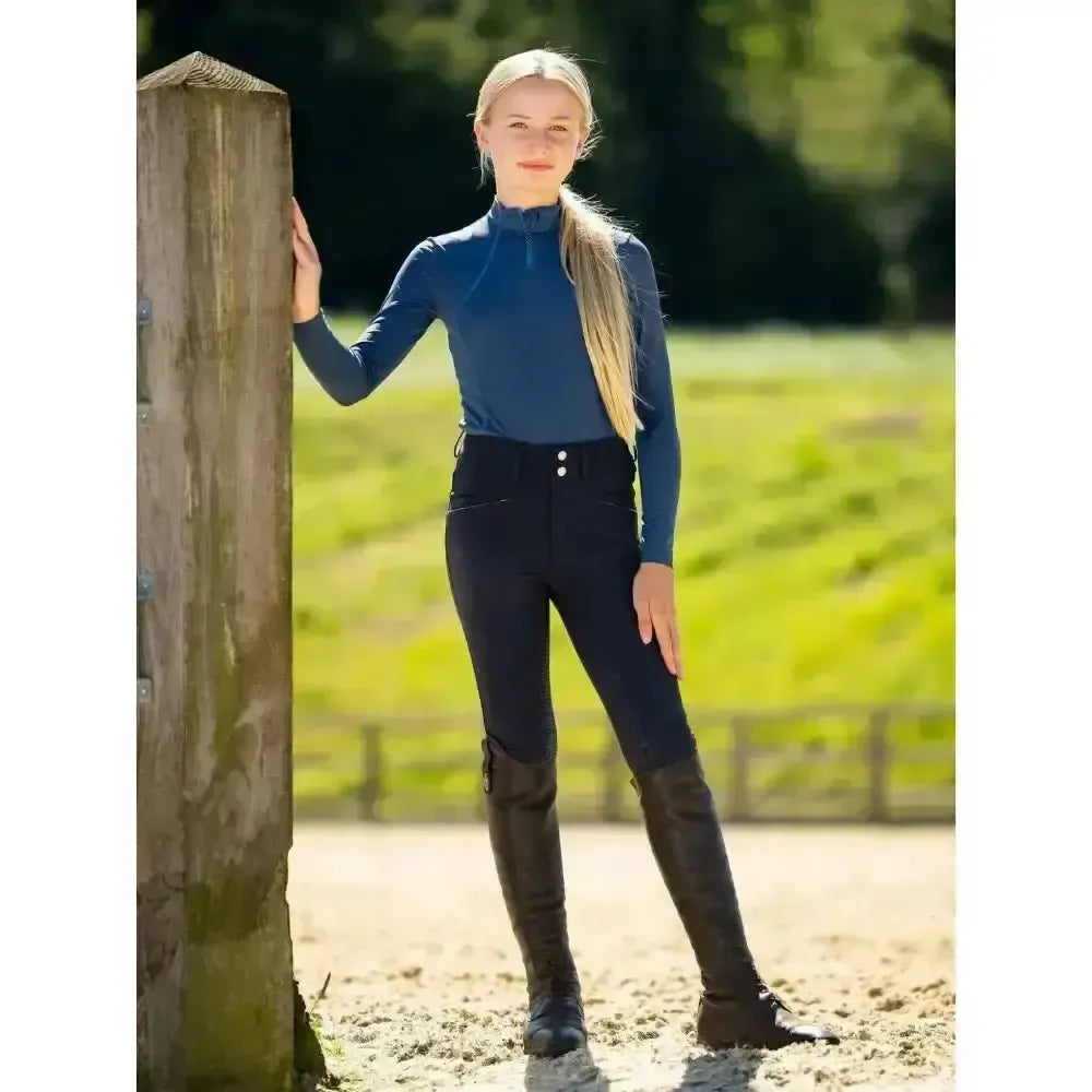 Lemieux Young Rider Freya Pro Breech Navy-Breeches-Lemieux-Navy-11-12 Years-Horsey Shopping