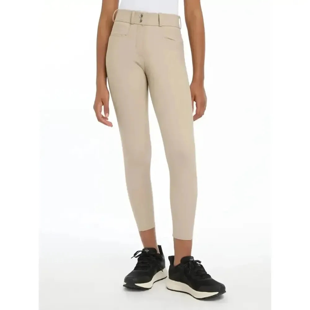 Lemieux Young Rider Izzy Full Seat Breeches Almond-Breeches-Lemieux-Almond-7-8 years-Horsey Shopping