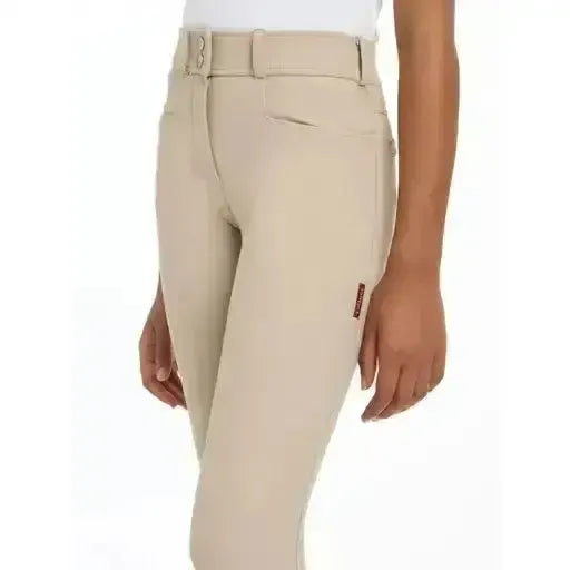 Lemieux Young Rider Izzy Full Seat Breeches Almond-Breeches-Lemieux-Almond-7-8 years-Horsey Shopping