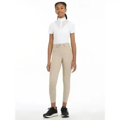 Lemieux Young Rider Izzy Full Seat Breeches Almond-Breeches-Lemieux-Almond-7-8 years-Horsey Shopping