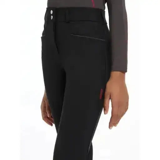 Lemieux Young Rider Izzy Knee Grip Breeches Black-Breeches-Lemieux-7-8 years-Black-Horsey Shopping