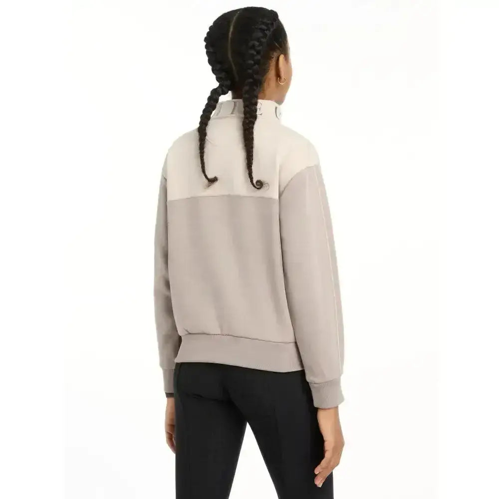 Lemieux Young Rider Kate Quarter Zip Sweat Ash/Stone-Coats & Jackets-Lemieux-7-8 years-Ash / Stone-Horsey Shopping