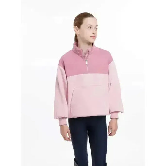 Lemieux Young Rider Kate Quarter Zip Sweat Blossom-Jumpers-Lemieux-Blossom-7-8 years-Horsey Shopping