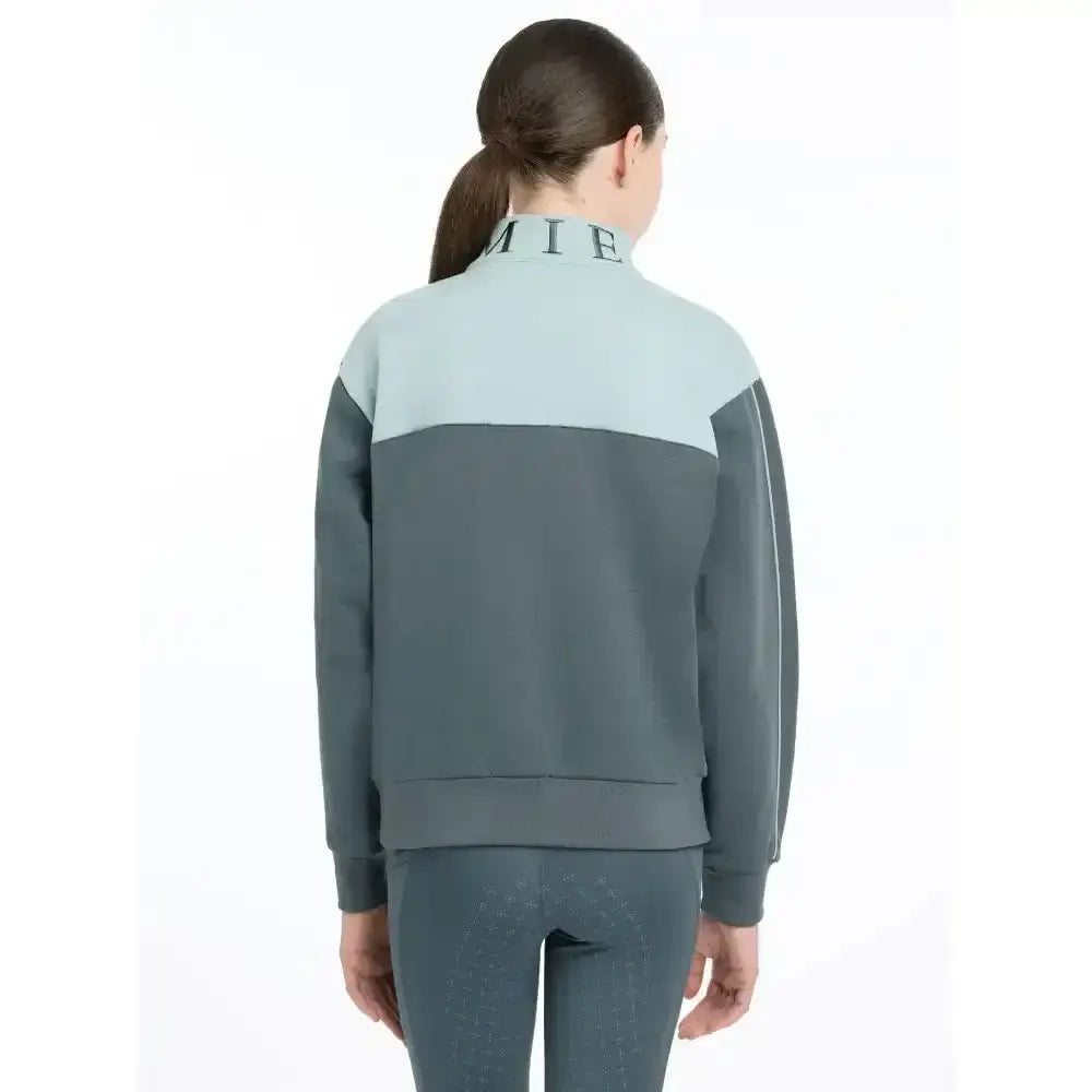 Lemieux Young Rider Kate Quarter Zip Sweat Petrol/Glacier-Jumpers-Lemieux-7-8 years-Petrol / Glacier Blue-Horsey Shopping