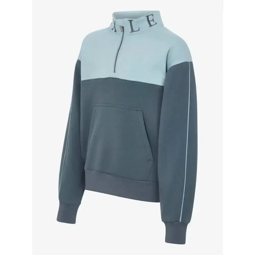 Lemieux Young Rider Kate Quarter Zip Sweat Petrol/Glacier-Jumpers-Lemieux-7-8 years-Petrol / Glacier Blue-Horsey Shopping