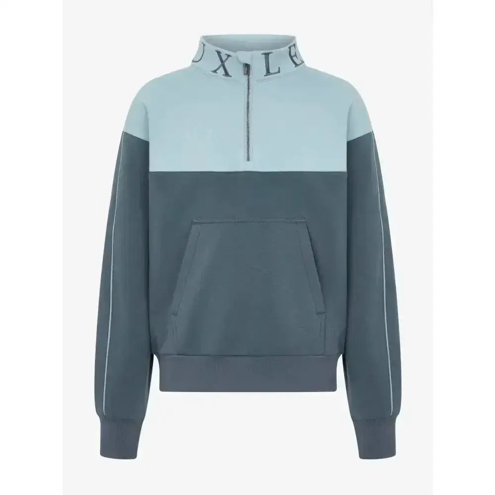 Lemieux Young Rider Kate Quarter Zip Sweat Petrol/Glacier-Jumpers-Lemieux-7-8 years-Petrol / Glacier Blue-Horsey Shopping