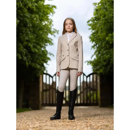 Lemieux Young Rider Kennedy Show Jacket Stone-Show Jackets-Lemieux-Stone-7-8 years-Horsey Shopping