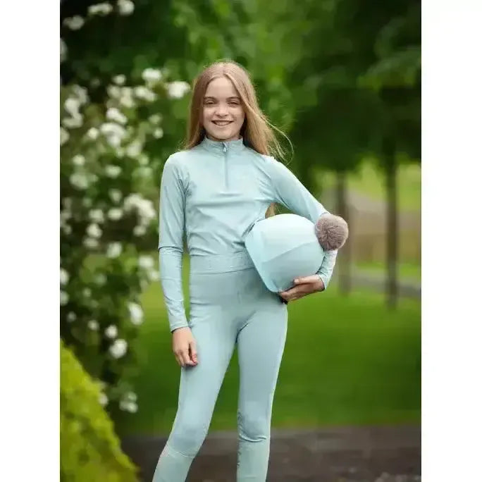 Lemieux Young Rider Lizzie Mesh Legging Aqua Aqua 7-8 years Legwear