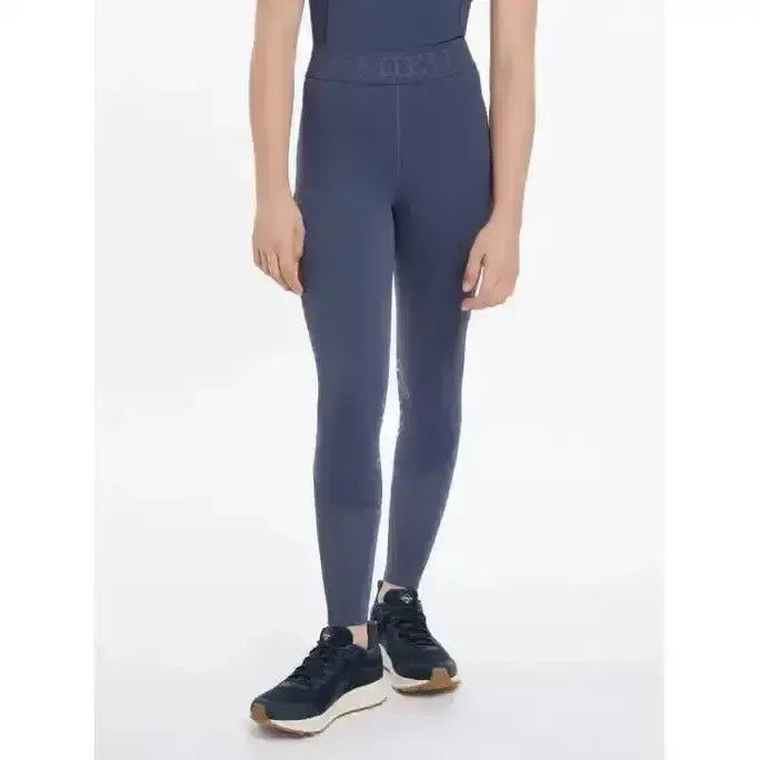 Lemieux Young Rider Lizzie Mesh Legging Dusk Blue-Riding Tights-Lemieux-Dusk Blue-7-8 years-Horsey Shopping