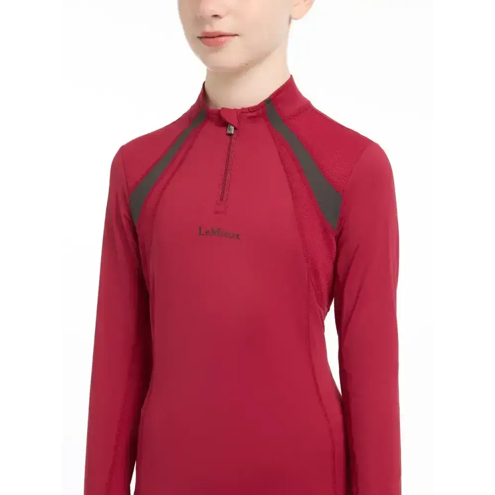 Lemieux Young Rider Mia Mesh Base Layer Ember-Base Layers-Lemieux-7-8 years-Ember-Horsey Shopping