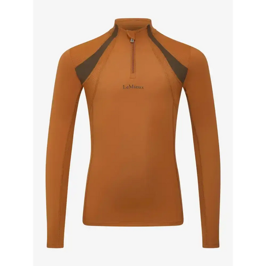 Lemieux Young Rider Mia Mesh Base Layer Ginger-Base Layers-Lemieux-7-8 years-Ginger-Horsey Shopping