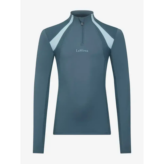 Lemieux Young Rider Mia Mesh Base Layer Petrol-Base Layers-Lemieux-7-8 years-Petrol-Horsey Shopping