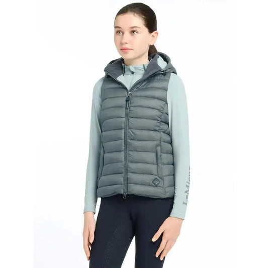 Lemieux Young Rider Milly Puffer Gilet Petrol-Gilets & Bodywarmers-Lemieux-7-8 years-Petrol-Horsey Shopping