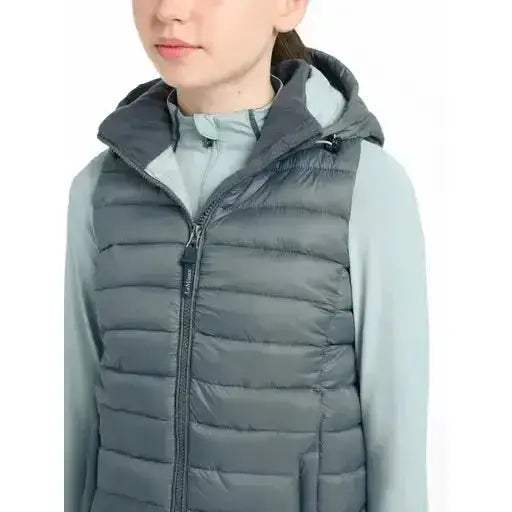 Lemieux Young Rider Milly Puffer Gilet Petrol-Gilets & Bodywarmers-Lemieux-7-8 years-Petrol-Horsey Shopping