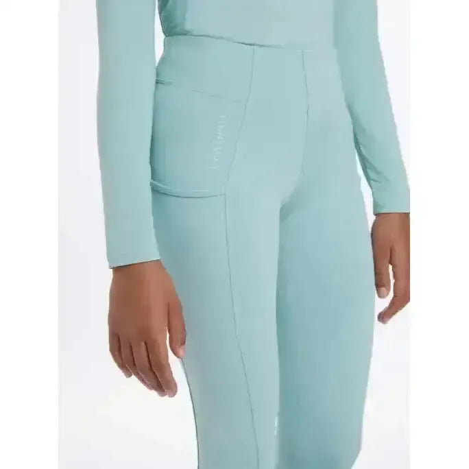 Lemieux Young Rider Orla Pull Ons Aqua-Riding Tights-Lemieux-Aqua-9-10 years-Horsey Shopping