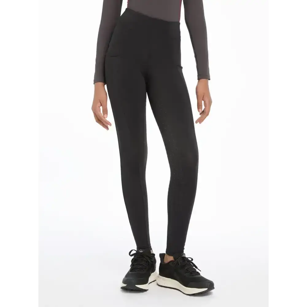Lemieux Young Rider Orla Pull Ons Black-Riding Tights-Lemieux-7-8 years-Horsey Shopping