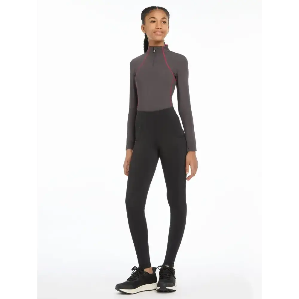 Lemieux Young Rider Orla Pull Ons Black-Riding Tights-Lemieux-7-8 years-Horsey Shopping