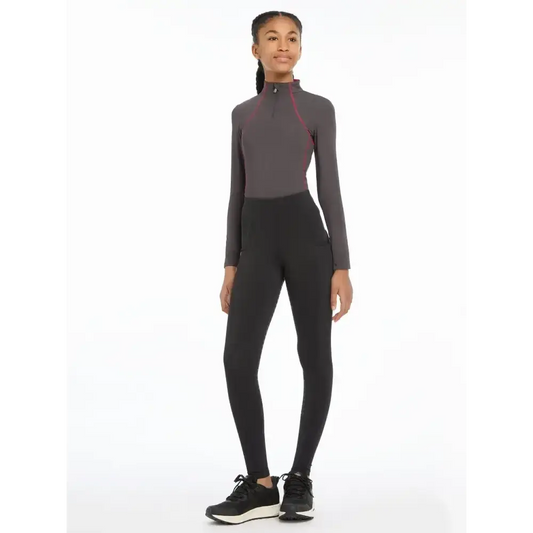 Lemieux Young Rider Orla Pull Ons Black-Riding Tights-Lemieux-7-8 years-Horsey Shopping