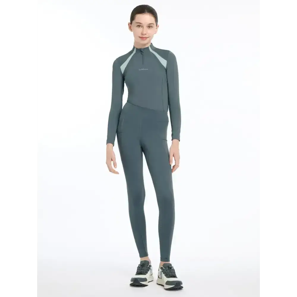 Lemieux Young Rider Orla Pull Ons Petrol-Riding Tights-Lemieux-7-8 years-Horsey Shopping