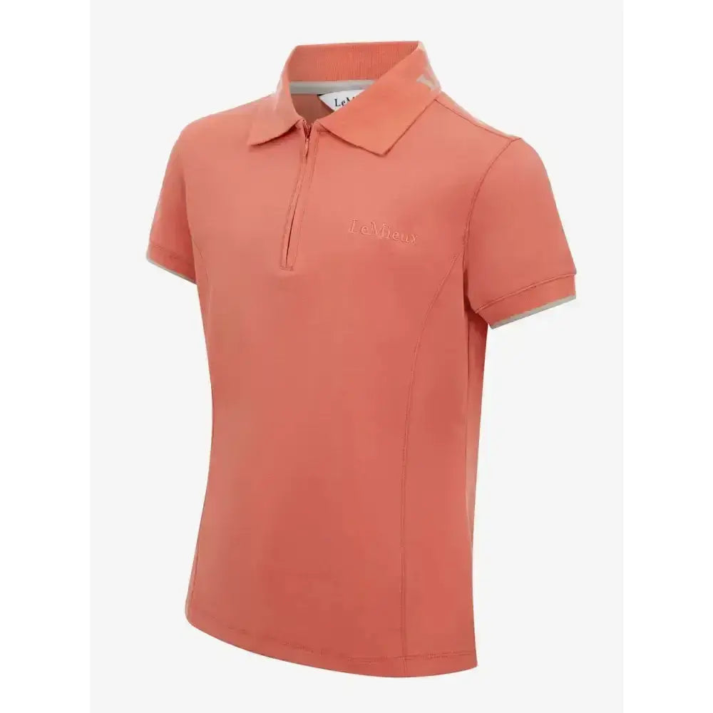 Lemieux Young Rider Polo Shirt Apricot-Polo Shirts-Lemieux-7-8 Years-Horsey Shopping