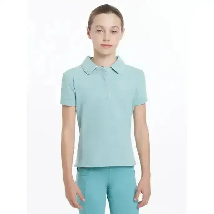 Lemieux Young Rider Polo Shirt Aqua-Polo Shirts-Lemieux-Aqua-9-10 years-Horsey Shopping