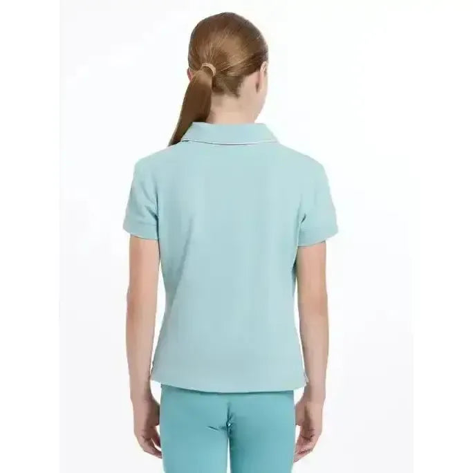 Lemieux Young Rider Polo Shirt Aqua-Polo Shirts-Lemieux-Aqua-9-10 years-Horsey Shopping