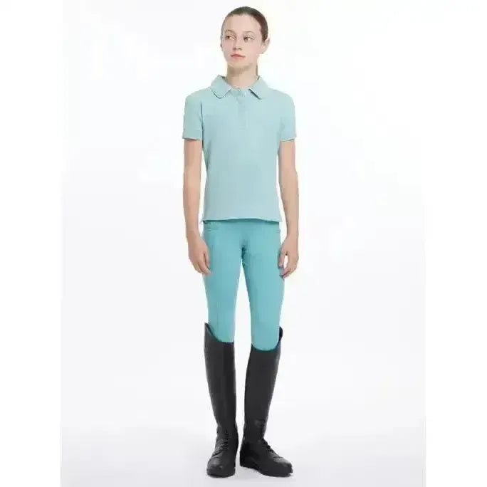 Lemieux Young Rider Polo Shirt Aqua-Polo Shirts-Lemieux-Aqua-9-10 years-Horsey Shopping