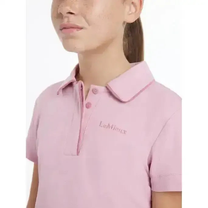Lemieux Young Rider Polo Shirt Blossom-Polo Shirts-Lemieux-Blossom-9-10 years-Horsey Shopping