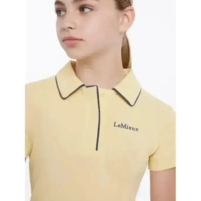 Lemieux Young Rider Polo Shirt Mimosa-Polo Shirts-Lemieux-Mimosa-7-8 years-Horsey Shopping
