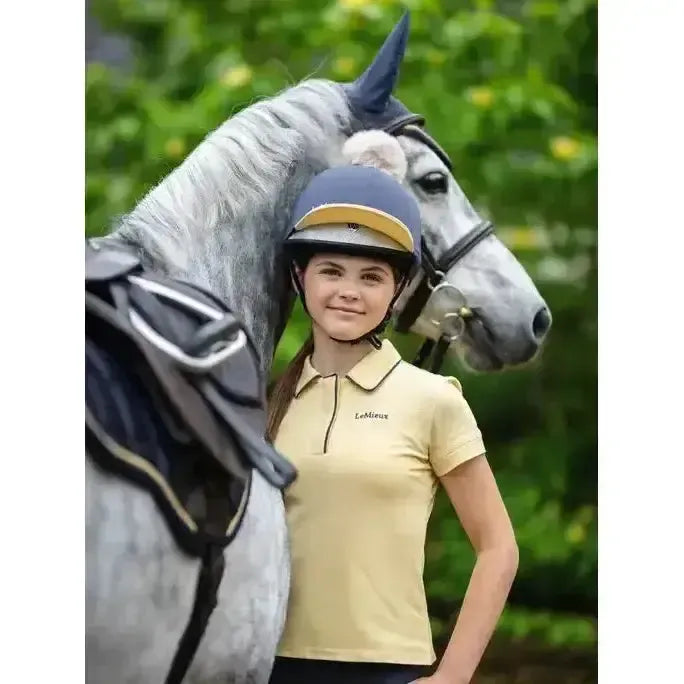Lemieux Young Rider Polo Shirt Mimosa-Polo Shirts-Lemieux-Mimosa-7-8 years-Horsey Shopping