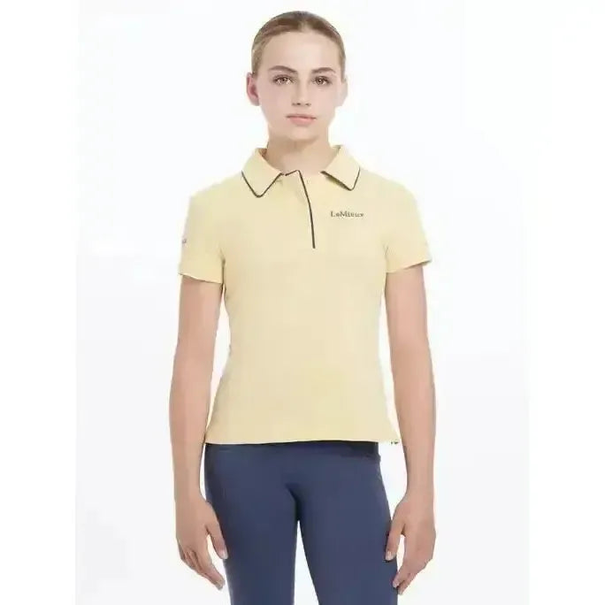 Lemieux Young Rider Polo Shirt Mimosa-Polo Shirts-Lemieux-Mimosa-7-8 years-Horsey Shopping