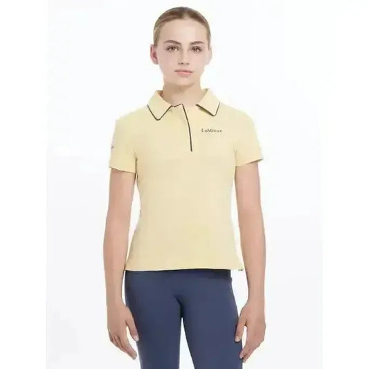 Lemieux Young Rider Polo Shirt Mimosa-Polo Shirts-Lemieux-Mimosa-7-8 years-Horsey Shopping