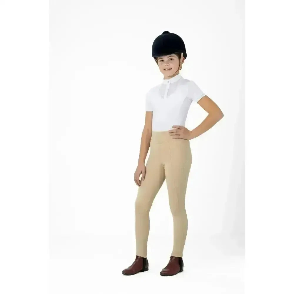 Lemieux Young Rider Pull On Breeches Beige-Breeches-Lemieux-3-4 Years-Horsey Shopping