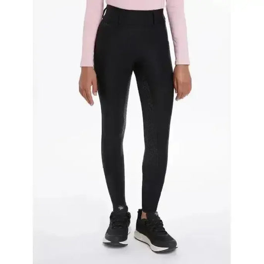 Lemieux Young Rider Remi Breggings Black-Riding Tights-Lemieux-Black-7-8 years-Horsey Shopping