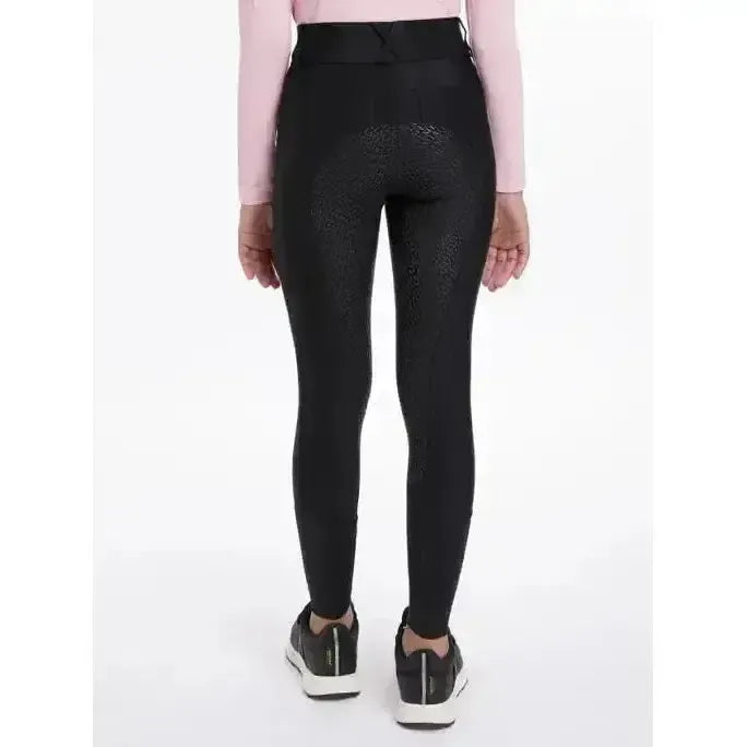 Lemieux Young Rider Remi Breggings Black-Riding Tights-Lemieux-Black-7-8 years-Horsey Shopping
