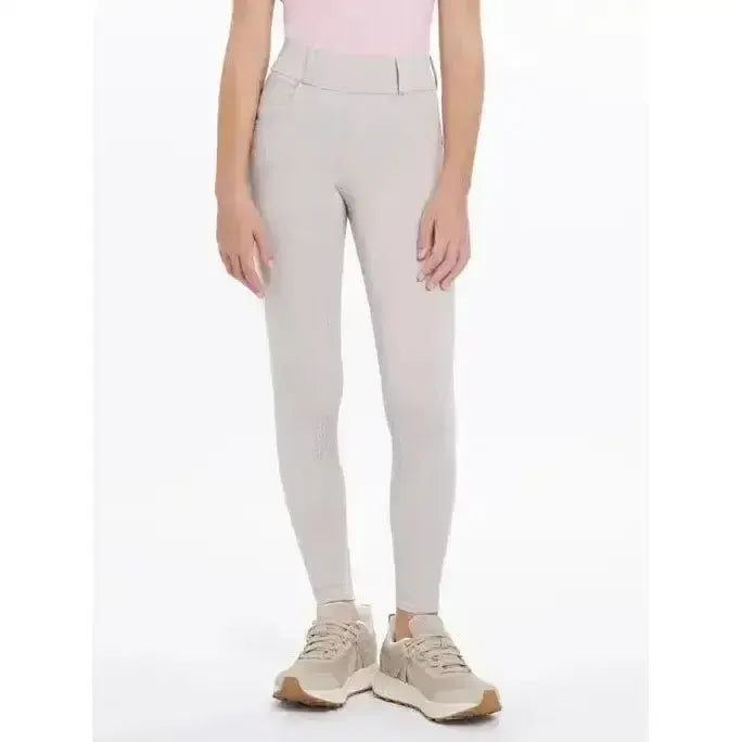 Lemieux Young Rider Remi Breggings Stone-Riding Tights-Lemieux-Stone-7-8 years-Horsey Shopping