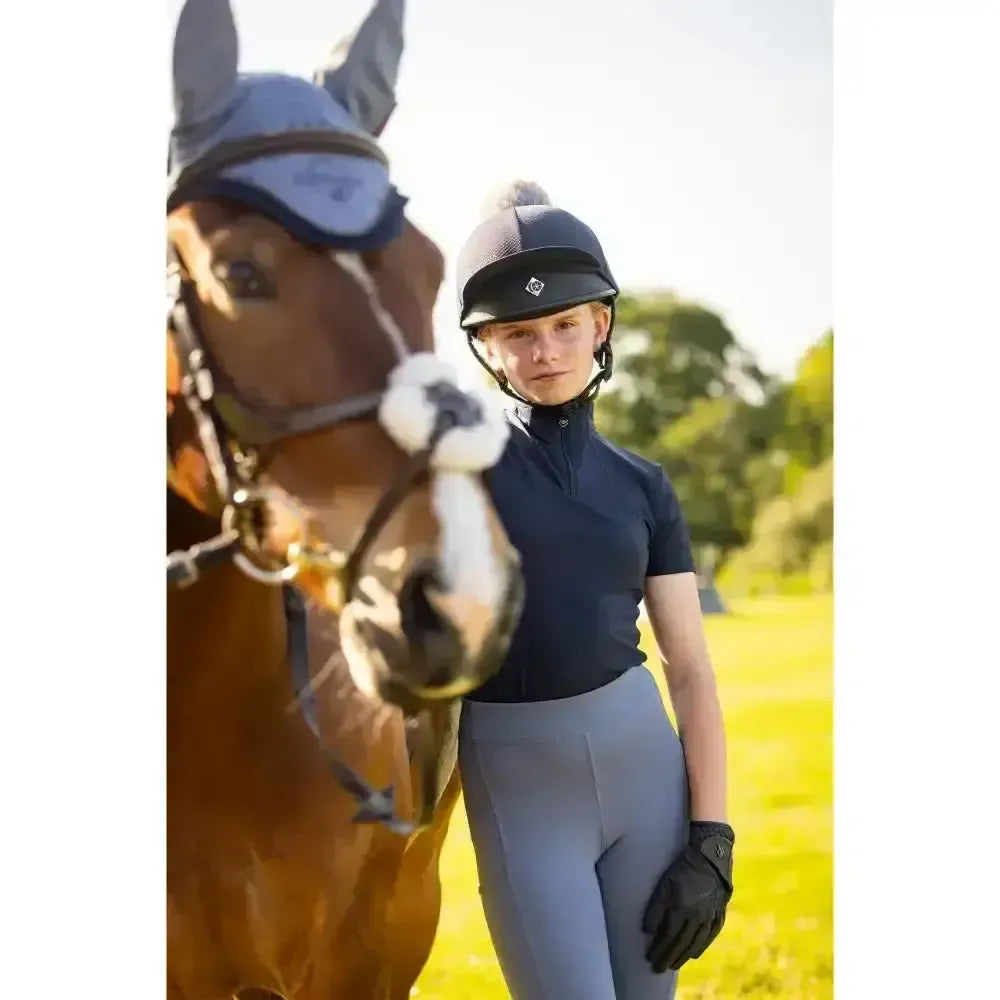 Lemieux Young Rider Short Sleeve Base Layer Indigo-Base Layers-Lemieux-7-8 Years-Horsey Shopping