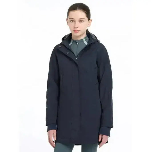 Lemieux Young Rider Skye Waterproof Coat Navy-Outdoor Coats & Jackets-Lemieux-7-8 years-Navy-Horsey Shopping